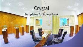  Presentation with jewelry - Presentation design enhanced with pawn shops - jewelry store shop indoors background and a  colored foreground