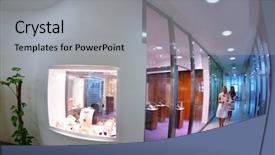  Presentation with jewelry - Beautiful presentation design featuring pawn shops - jewelry store shop indoors backdrop and a light gray colored foreground