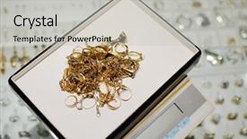  Presentation with large retail store - Colorful slide set enhanced with pawn shops - jewelry store shop indoors backdrop and a light gray colored foreground