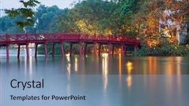  Presentation with hanoi - Theme enhanced with shore and the jade background and a teal colored foreground