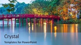  Presentation with hanoi - Amazing PPT theme having shore and the jade backdrop and a light blue colored foreground