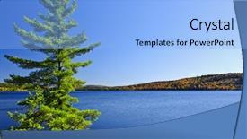  Presentation with rocky shore - PPT layouts consisting of shore at lake of two background and a light blue colored foreground
