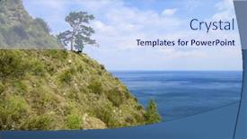  Presentation with siberia - PPT layouts featuring seagull on the top of the stone stairs background and a light gray colored foreground