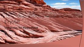  Presentation with arizona - PPT layouts having shore-of-lake-powell background and a red colored foreground