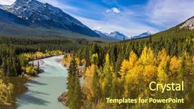  Presentation with abraham - Cool new presentation with shores of abraham lake golden backdrop and a tawny brown colored foreground