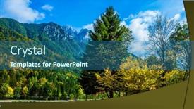  Presentation with travel - PPT layouts featuring shores-of-lake-jasne-travel background and a ocean colored foreground