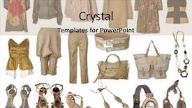  Presentation with clothes - Presentation theme with short pants - collection dress and clothes background and a coral colored foreground