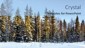  Presentation with snow day - Slide set having short-winter-day background and a light blue colored foreground