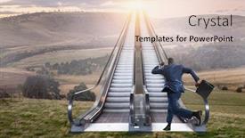  Presentation with success - Colorful slide deck enhanced with shortcut-to-his-success-mixed backdrop and a lemonade colored foreground