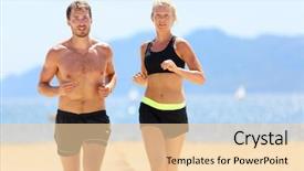  Presentation with summer sun - Cool new theme with shorts and sports bra weight backdrop and a lemonade colored foreground