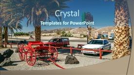  Presentation with base - Amazing presentation design having shoshone-usa-10-may-2007 backdrop and a ocean colored foreground