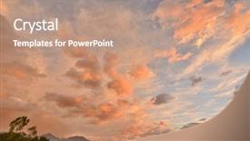  Presentation with sunset - Presentation design featuring shot at puli nantou county background and a  colored foreground