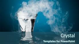  Presentation with vapor - Cool new presentation theme with shot glass of vodka backdrop and a ocean colored foreground