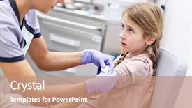  Presentation with brave - Amazing PPT layouts having shot health child - picture of brave little girl backdrop and a coral colored foreground