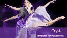  Presentation with black woman - Slides featuring shot isolated on black bacground background and a violet colored foreground