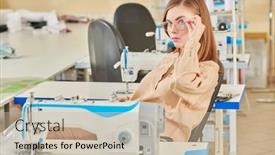  Presentation with apparel industry - Presentation design with shot-of-a-beautiful-creative background and a soft green colored foreground