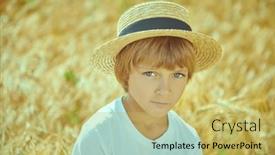  Presentation with summer time - Presentation design featuring shot-of-a-cute-fair background and a yellow colored foreground