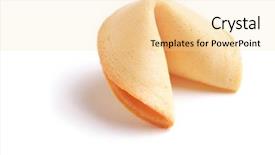  Presentation with fortune cookie - Theme having shot of a fortune cookie background and a lemonade colored foreground