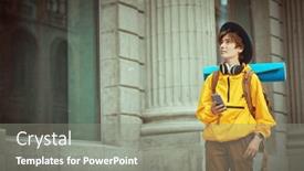  Presentation with active lifestyle - PPT layouts enhanced with shot-of-a-modern-teenage background and a gray colored foreground