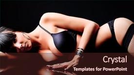  Presentation with sexy - Audience pleasing slides consisting of shot of a sexy woman backdrop and a wine colored foreground