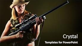  Presentation with black woman - Beautiful slide set featuring shot of a sexy woman backdrop and a black colored foreground