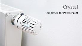  Presentation with temperature - Presentation consisting of shot-of-a-standard-home background and a sky blue colored foreground