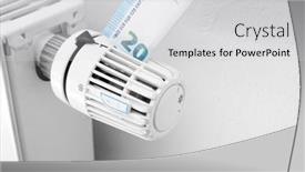  Presentation with temperature - PPT layouts having shot-of-a-standard-home background and a light gray colored foreground