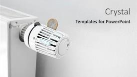  Presentation with temperature - Presentation theme with shot-of-a-standard-home background and a light gray colored foreground