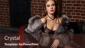  Presentation with luxury lifestyle - PPT theme consisting of shot-of-an-attractive-young background and a  colored foreground