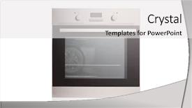  Presentation with modern electric iron isolated - Cool new PPT layouts with shot of an electric oven backdrop and a white colored foreground