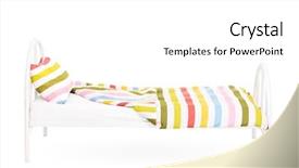  Presentation with empty space dance studio - Cool new presentation theme with shot of an empty bed backdrop and a white colored foreground