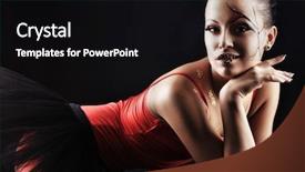  Presentation with ballet - Beautiful presentation featuring shot of an expressive ballet dancer backdrop and a black colored foreground