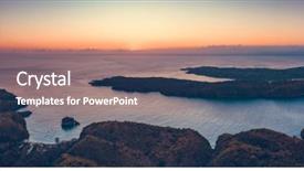  Presentation with indonesia - Slide set featuring shot of asian wild nature background and a gray colored foreground