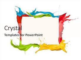 Frame Colorful Shot Of Colored PPT template 71 | CrystalGraphics
