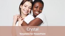  Presentation with african people - PPT layouts having shot of happy interracial homosexual background and a coral colored foreground