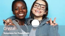  Presentation with african people - Amazing presentation theme having shot of happy interracial homosexual backdrop and a seafoam green colored foreground