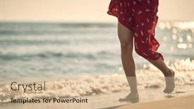  Presentation with waves red - 