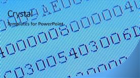  Presentation with numbers - Amazing presentation having shot of numbers on blue backdrop and a light blue colored foreground