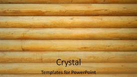  Presentation with parallel - Presentation theme with shot of parallel wooden log background and a gold colored foreground