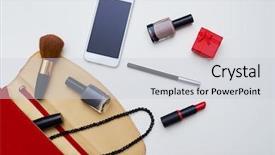  Presentation with red - Theme enhanced with shot of red colored clutch background and a light gray colored foreground