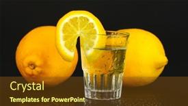  Presentation with tequila - Presentation design featuring shot-of-tequila-isolated background and a tawny brown colored foreground