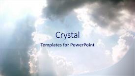  Presentation with heaven - Slide set having shot of the heavens above background and a sky blue colored foreground