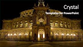  Presentation with nurse in night duty - Amazing PPT layouts having shot of the semper opera backdrop and a black colored foreground