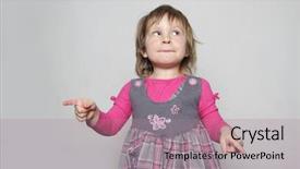  Presentation with steel making shop - Audience pleasing PPT theme consisting of shot of young girl making backdrop and a coral colored foreground