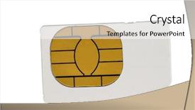  Presentation with smart light - Audience pleasing theme consisting of shot oif a sim card backdrop and a white colored foreground