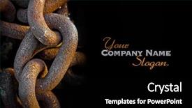  Presentation with chains - Beautiful PPT theme featuring shot on rusty old chains backdrop and a  colored foreground
