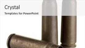  Presentation with hunting double barrel vintage shotgun - Cool new theme with shotgun cartridges isolated on white backdrop and a  colored foreground