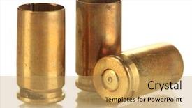  Presentation with blank whiteboard isolated on white - PPT layouts having shotgun cartridges isolated on white background and a yellow colored foreground