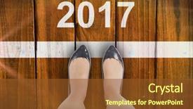  Presentation with baby s foot feet - Amazing PPT theme having shot put event - businesswomans feet against athletic man backdrop and a  colored foreground