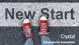  Presentation with athletic shoe - Theme consisting of shot put event - casual shoes against athletic man background and a gray colored foreground